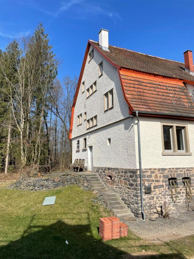 Apartamento Schellnhof Forsthaus Am Waldrand Nidda Exterior foto