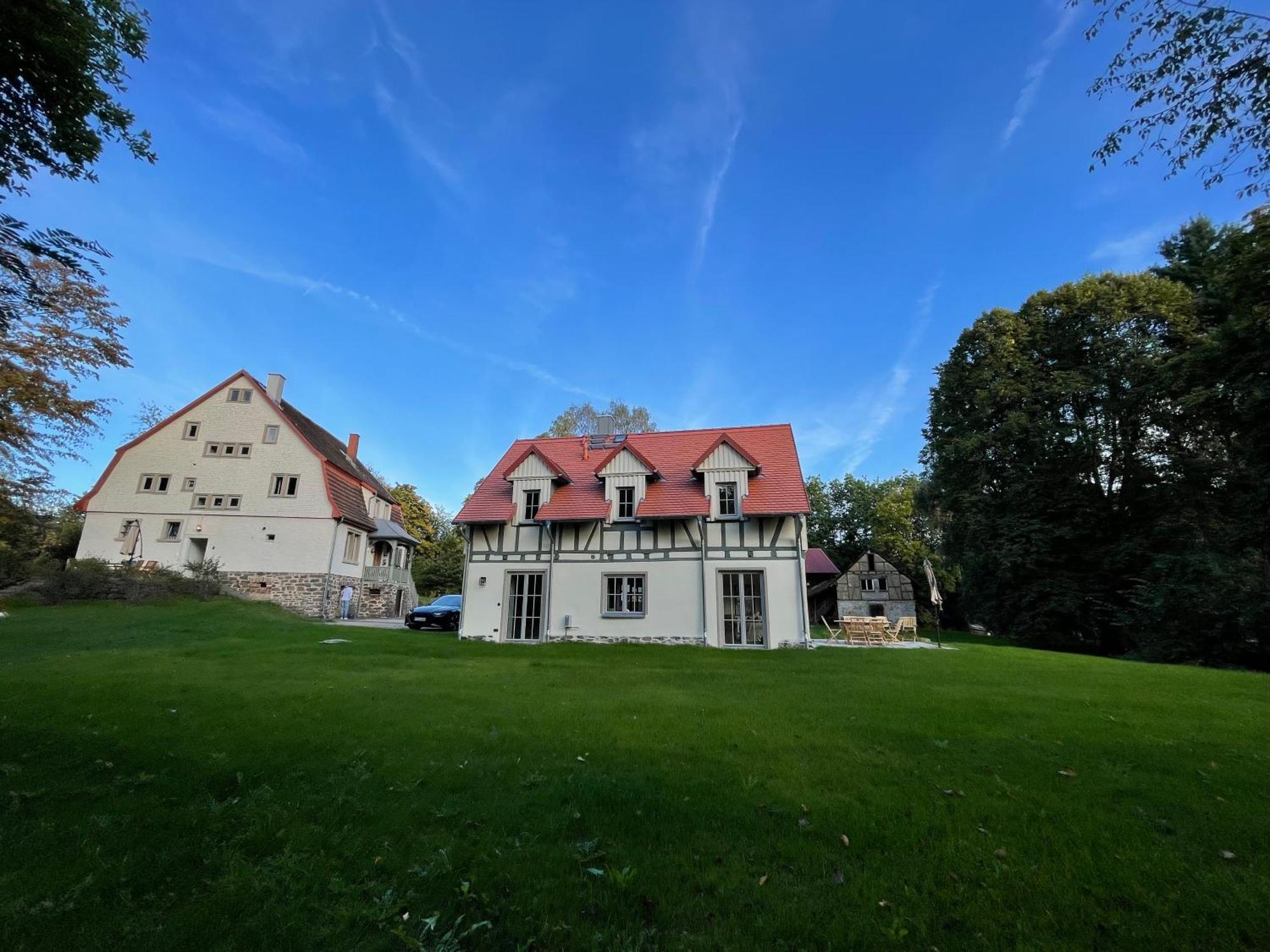Apartamento Schellnhof Forsthaus Am Waldrand Nidda Exterior foto