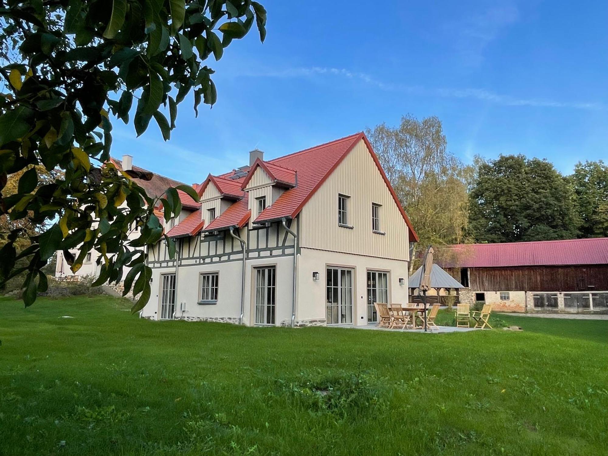 Apartamento Schellnhof Forsthaus Am Waldrand Nidda Exterior foto